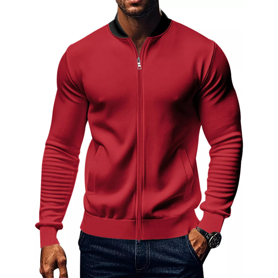 Men’s Full Size Zip Up Slim-Fit Bomber Jacket Plus Apparel and Accessories
