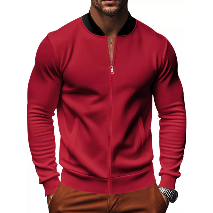 Men’s Full Size Zip Up Slim-Fit Bomber Jacket Plus Apparel and Accessories