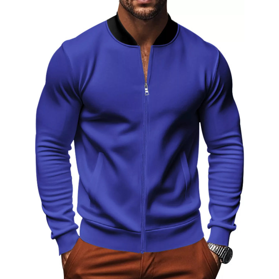 Men’s Full Size Zip Up Slim-Fit Bomber Jacket Plus Apparel and Accessories