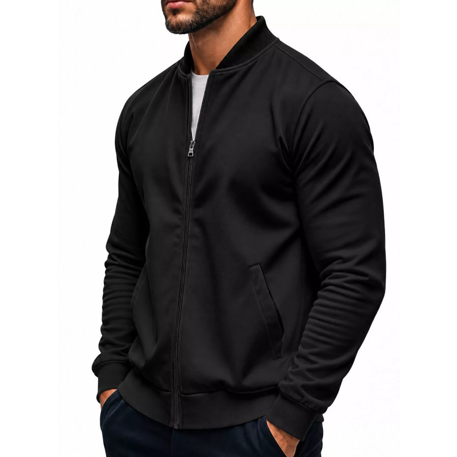 Men’s Full Size Zip Up Slim-Fit Bomber Jacket Plus Apparel and Accessories