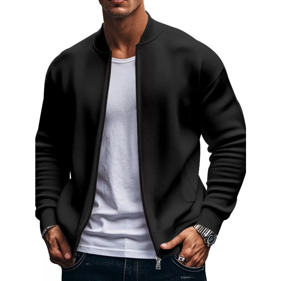 Men’s Full Size Zip Up Slim-Fit Bomber Jacket Plus Apparel and Accessories