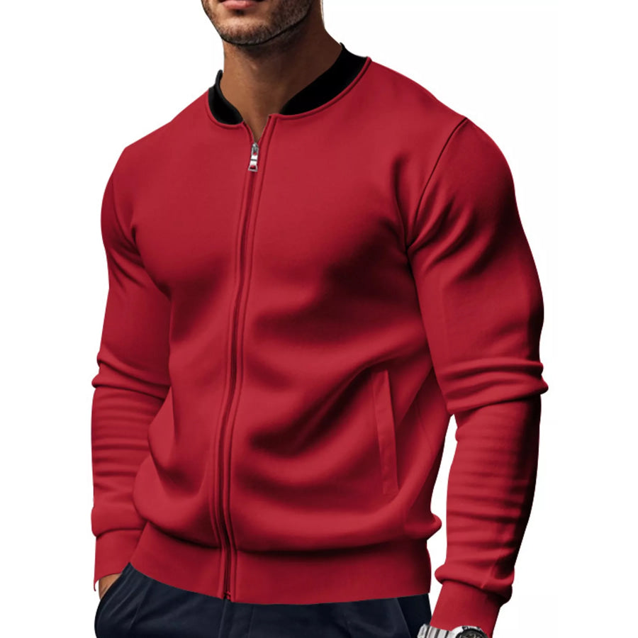 Men’s Full Size Zip Up Slim-Fit Bomber Jacket Plus Apparel and Accessories