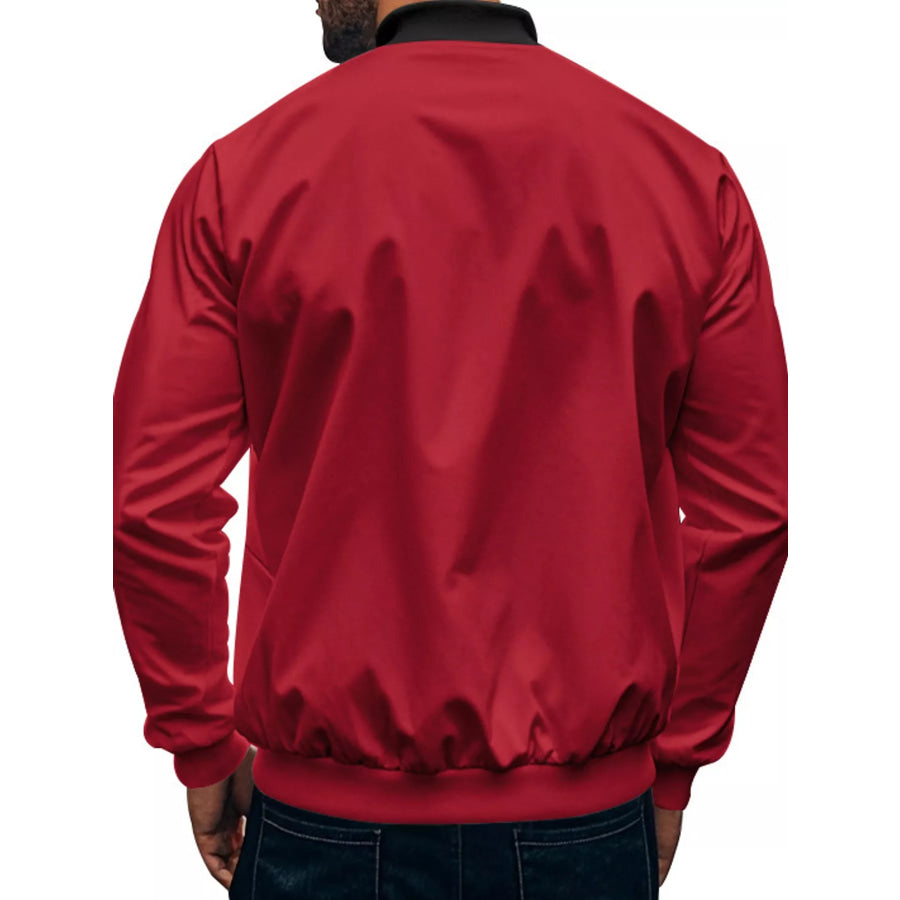 Men’s Full Size Zip Up Slim-Fit Bomber Jacket Plus Apparel and Accessories