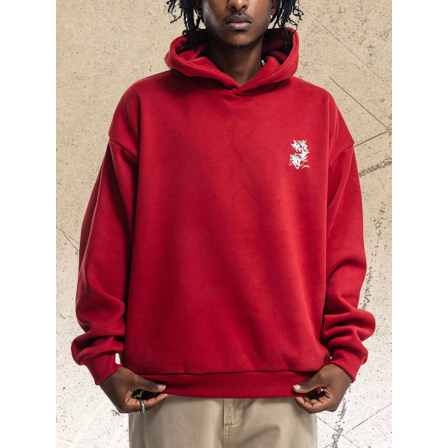 Men’s Graphic Back Long Sleeve Hoodie Apparel and Accessories