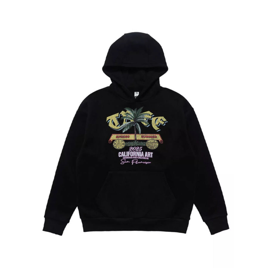 Men’s Graphic Kangaroo Pocket Hoodie Black / S Apparel and Accessories