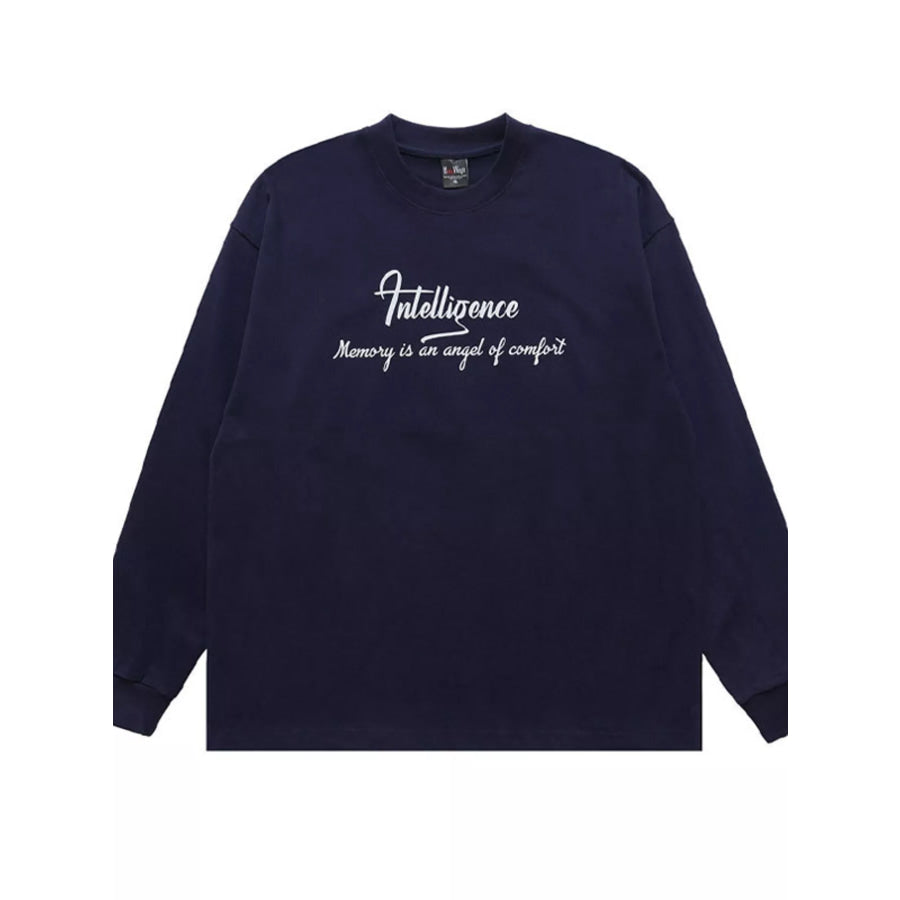 Men’s Graphic Long Sleeve T-Shirt Royal Blue / S Apparel and Accessories