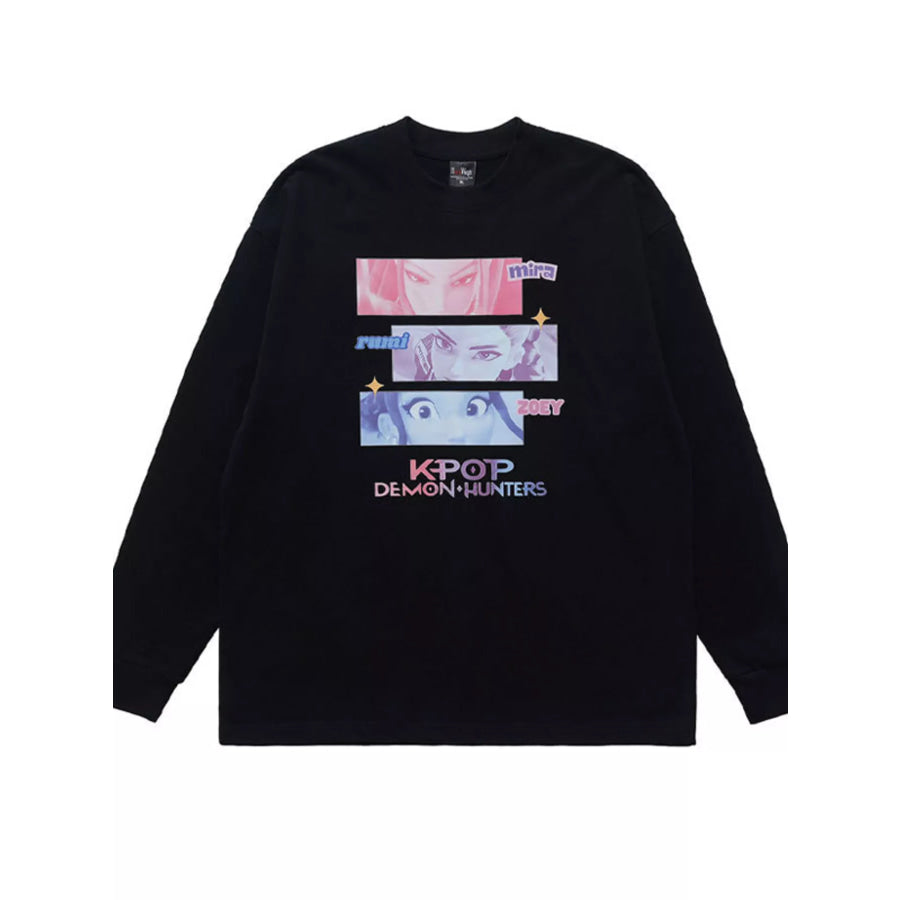 Men’s Graphic Long Sleeve T-Shirt Black / S Apparel and Accessories