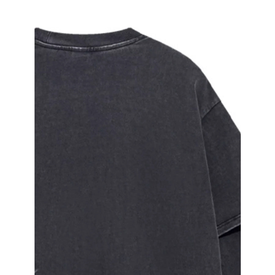 Men’s Graphic Round Neck Long Sleeve T-Shirt Apparel and Accessories