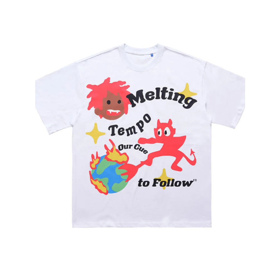 Men’s Graphic Round Neck Oversized T-Shirt Apparel and Accessories