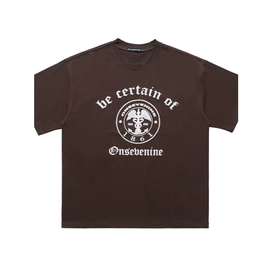 Men’s Graphic Round Neck Oversized T-Shirt Apparel and Accessories