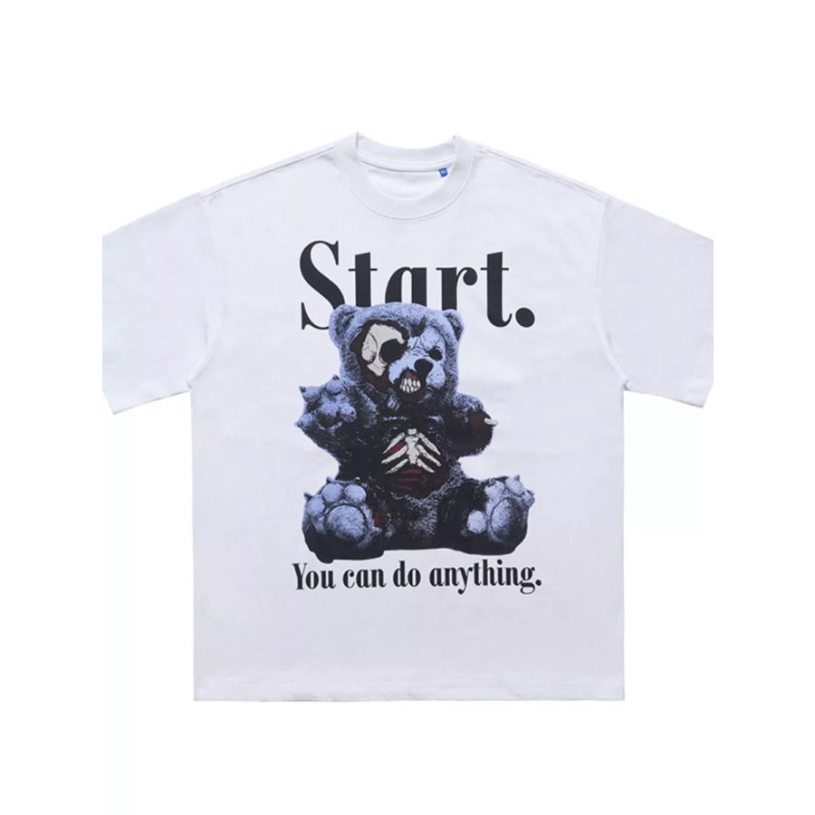 Men’s Graphic Round Neck Oversized T-Shirt Apparel and Accessories