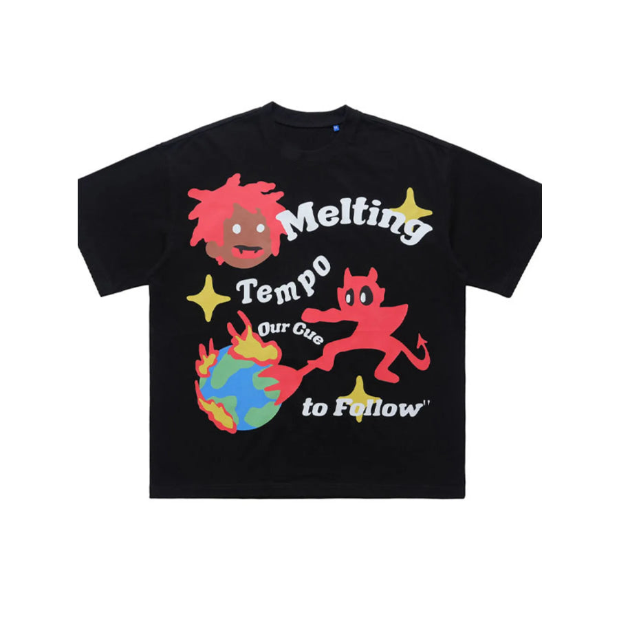 Men’s Graphic Round Neck Oversized T-Shirt Apparel and Accessories