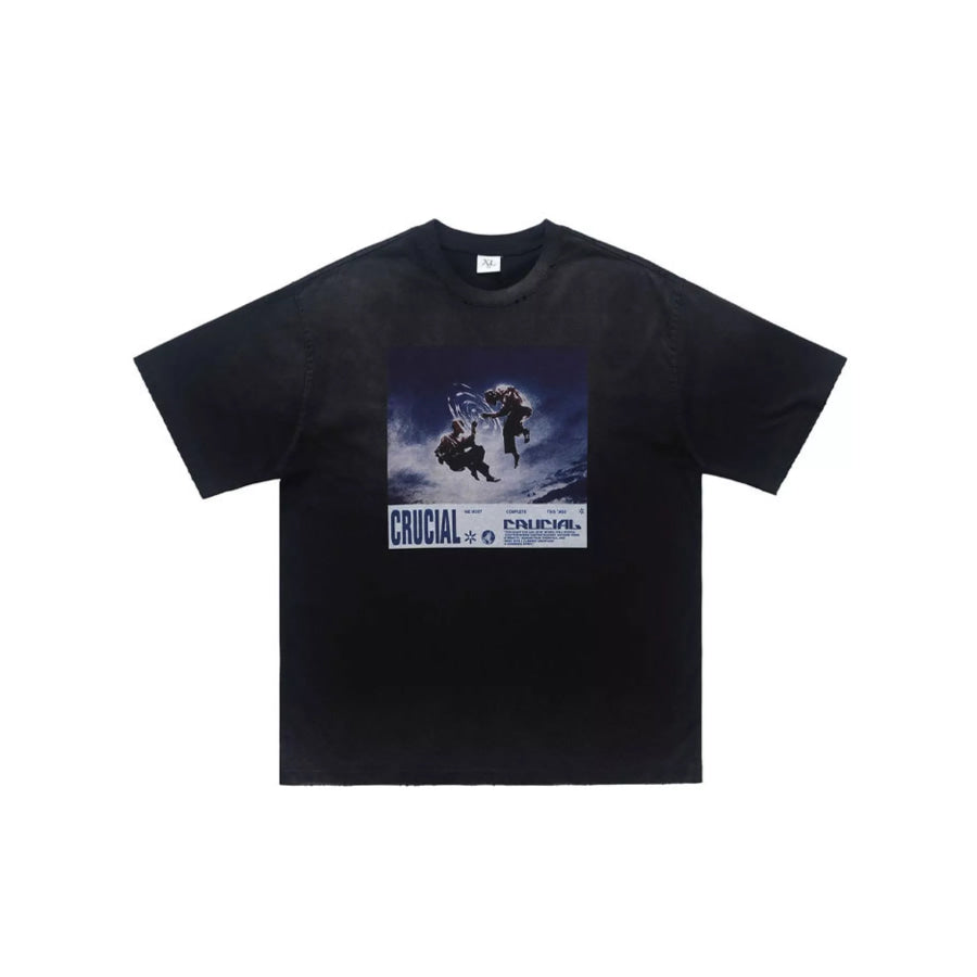 Men’s Graphic Round Neck Oversized T-Shirt Apparel and Accessories