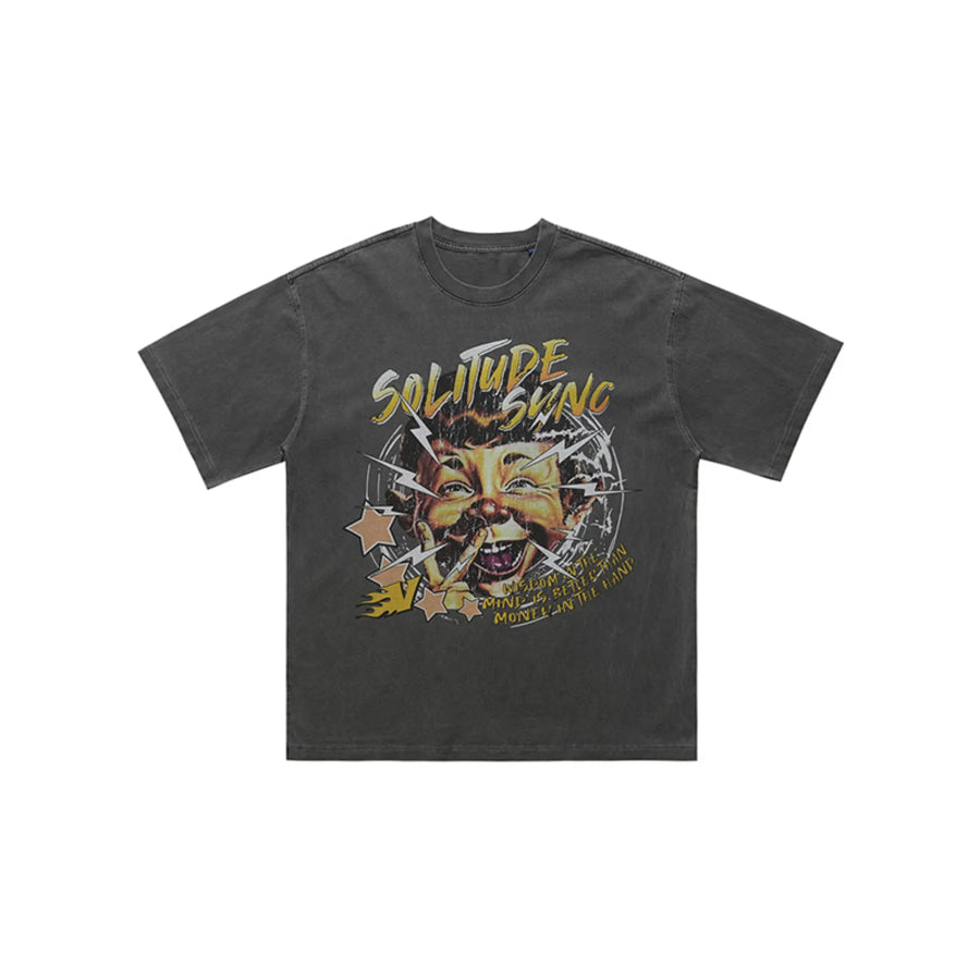 Men’s Graphic Round Neck Relaxed Fit T-Shirt Apparel and Accessories