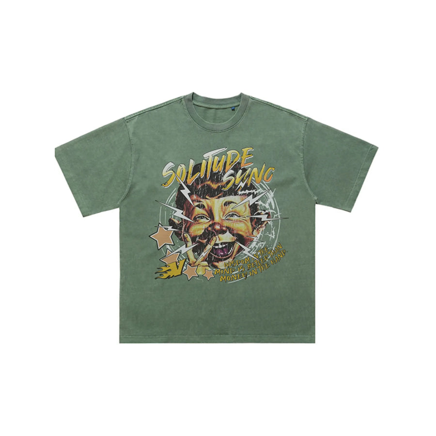 Men’s Graphic Round Neck Relaxed Fit T-Shirt Apparel and Accessories