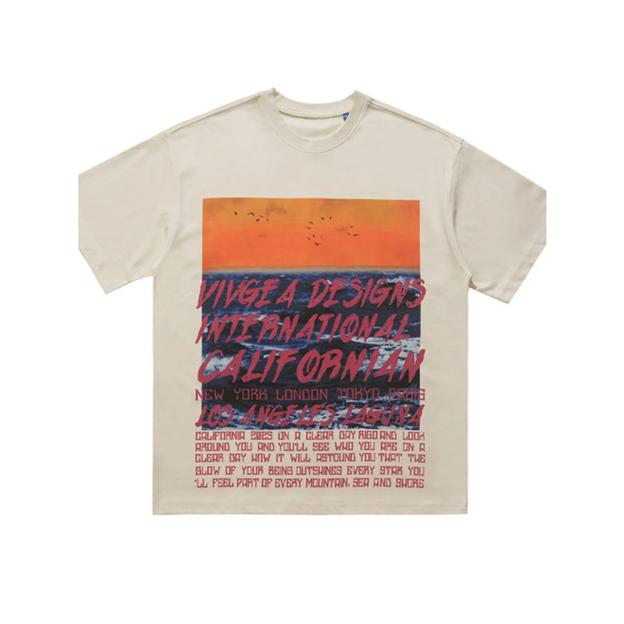 Men’s Graphic Round Neck Short Sleeve Tee Apparel and Accessories