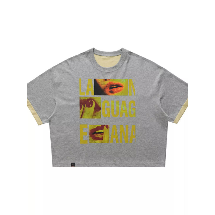 Men’s Graphic Round Neck Short Sleeve Top Apparel and Accessories