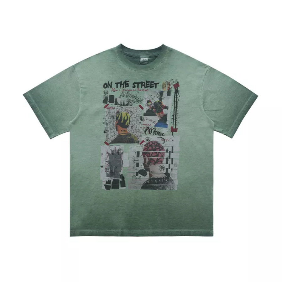 Men’s Graphic Round Neck Streetwear T-Shirt Apparel and Accessories