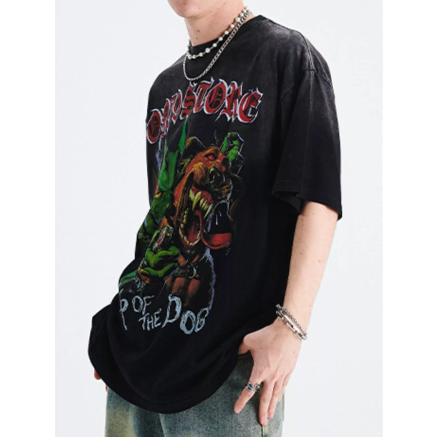 Men’s Graphic Round Neck T-Shirt Apparel and Accessories