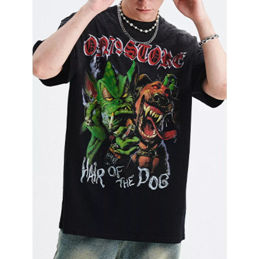 Men’s Graphic Round Neck T-Shirt Apparel and Accessories