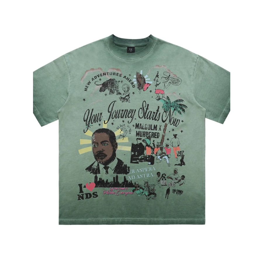 Men’s Graphic Round Neck T-Shirt Apparel and Accessories
