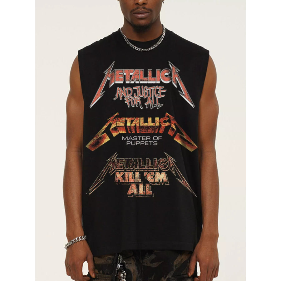Men’s Graphic Round Neck Tank Apparel and Accessories