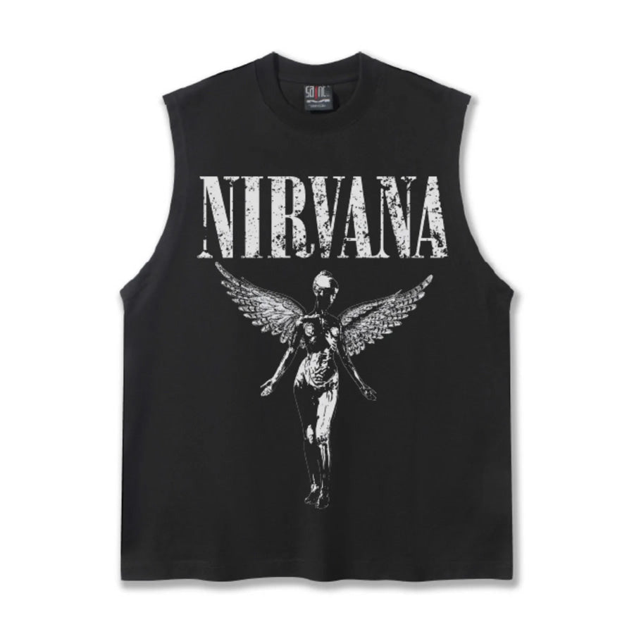 Men’s Graphic Round Neck Tank Apparel and Accessories