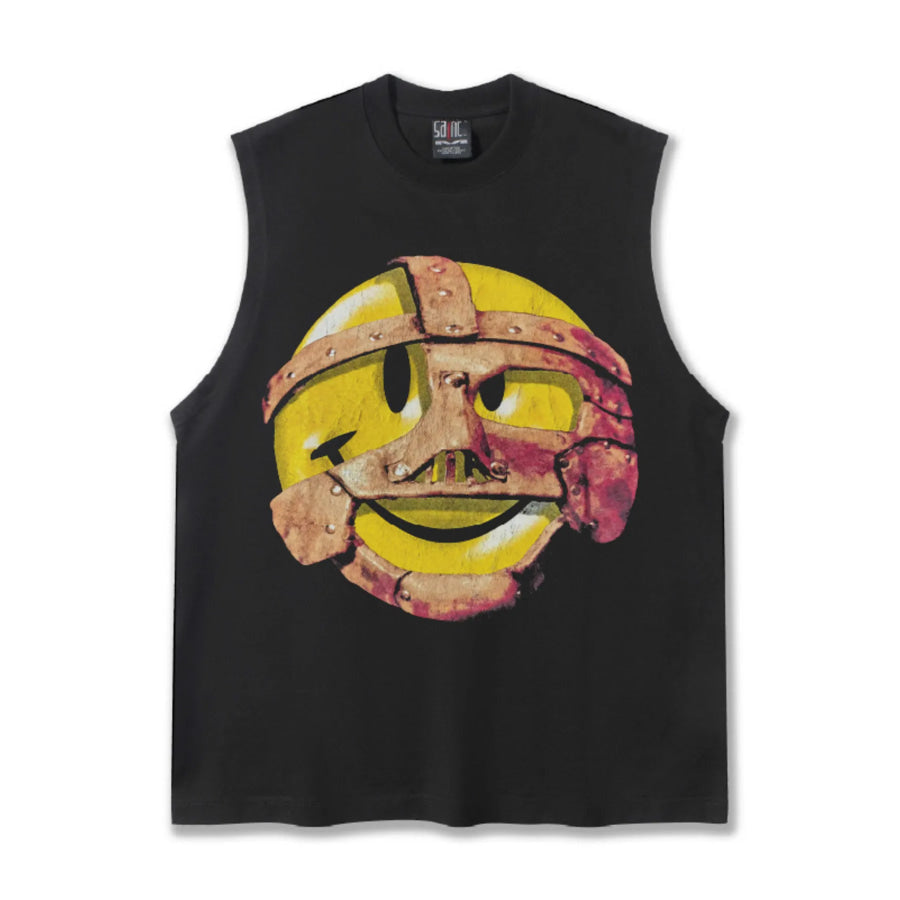 Men’s Graphic Round Neck Tank Top Apparel and Accessories