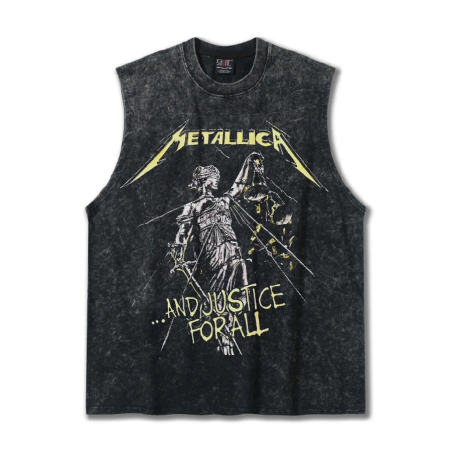 Men’s Graphic Round Neck Tank Top Apparel and Accessories