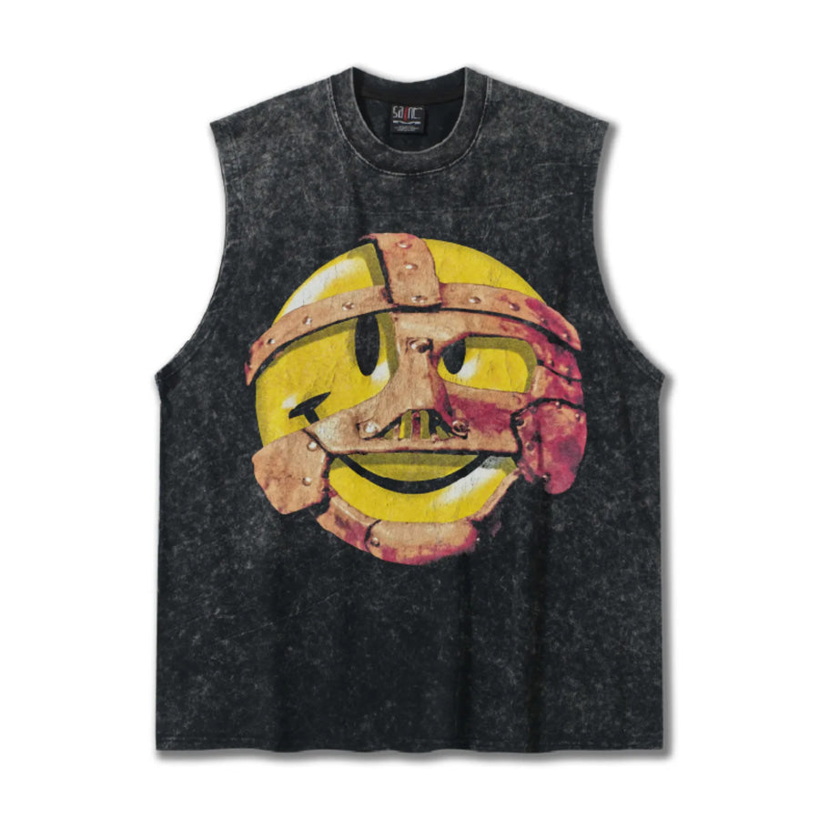 Men’s Graphic Round Neck Tank Top Apparel and Accessories