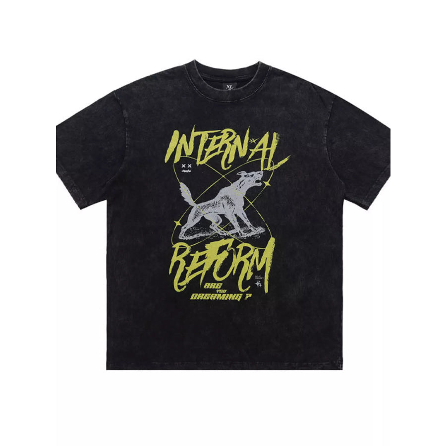 Men’s Graphic Short Sleeve Oversized T-Shirt Apparel and Accessories