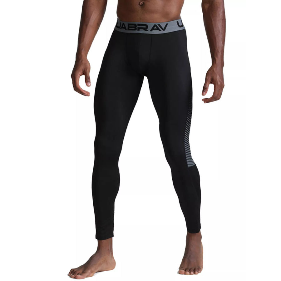 Men’s High Waist Active Leggings Black / S Apparel and Accessories