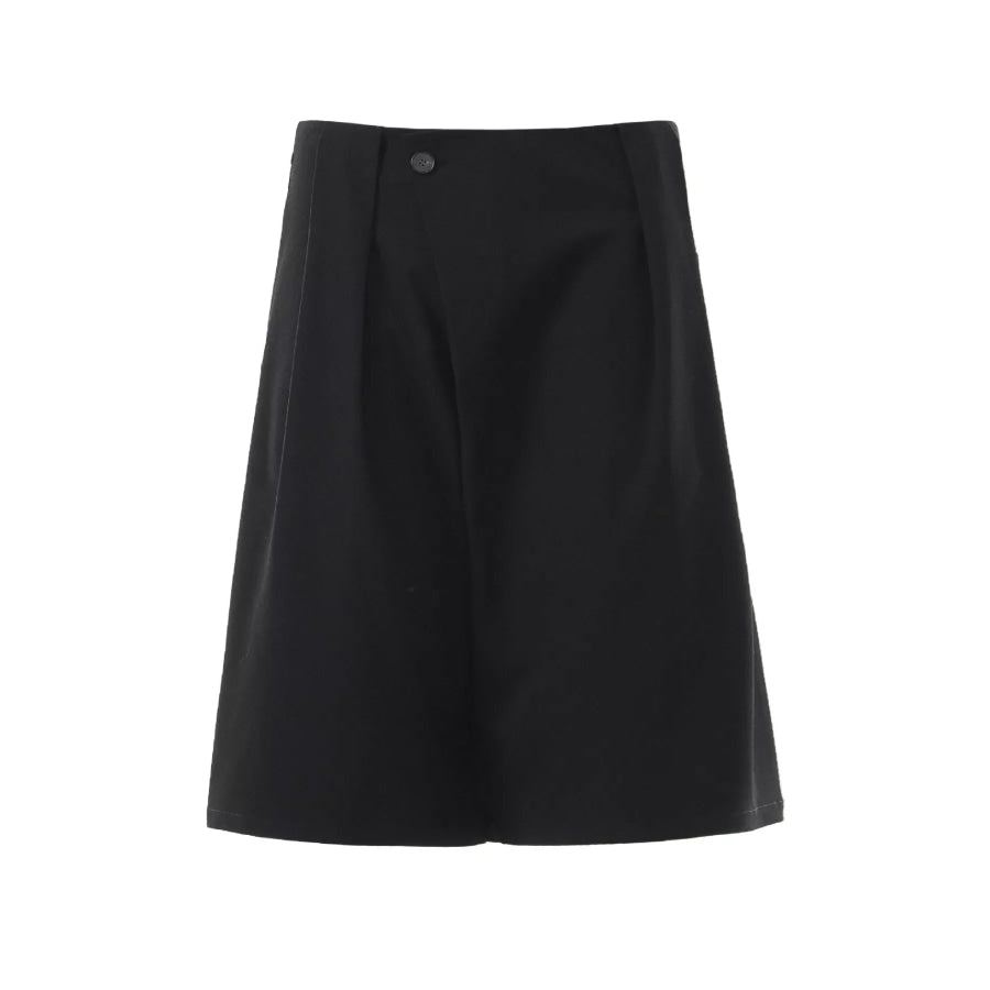 Men’s High-Waisted Asymmetric Pleated Capris Apparel and Accessories