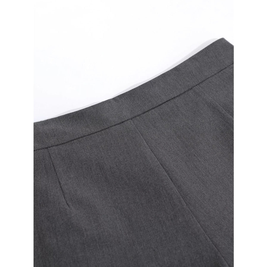 Men’s High-Waisted Asymmetric Pleated Capris Apparel and Accessories