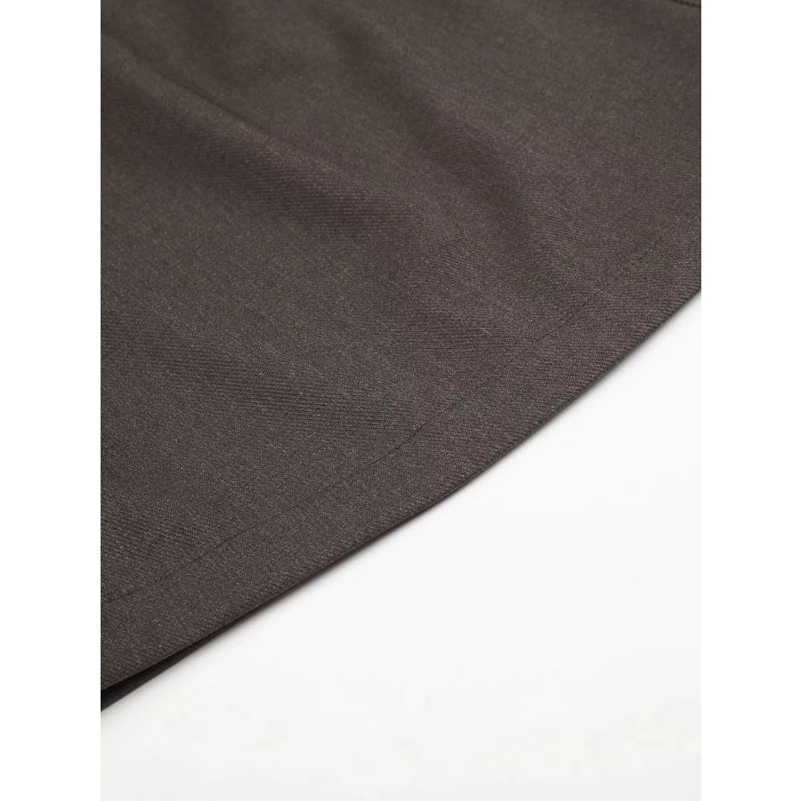Men’s High-Waisted Paperbag Waist Wide-Leg Capris Apparel and Accessories