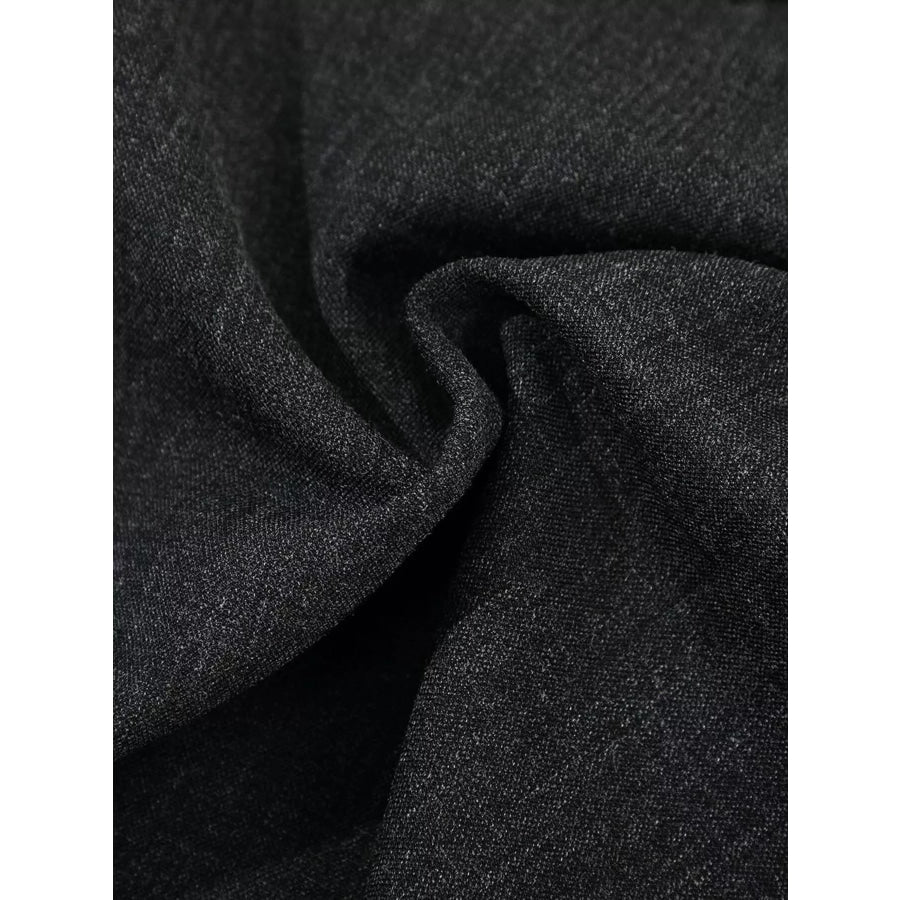 Men’s High-Waisted Pleated Wide-Leg Capri Pants Apparel and Accessories