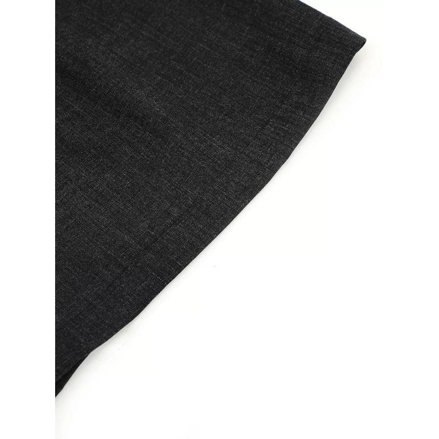 Men’s High-Waisted Pleated Wide-Leg Capri Pants Apparel and Accessories