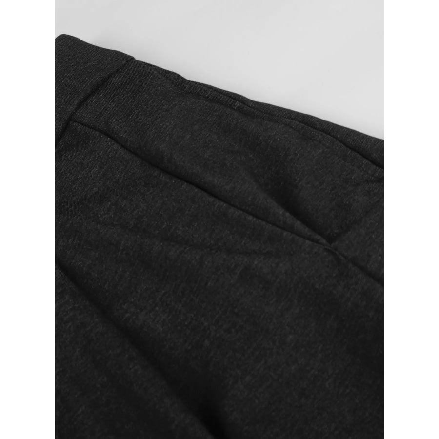 Men’s High-Waisted Pleated Wide-Leg Casual Pants Apparel and Accessories