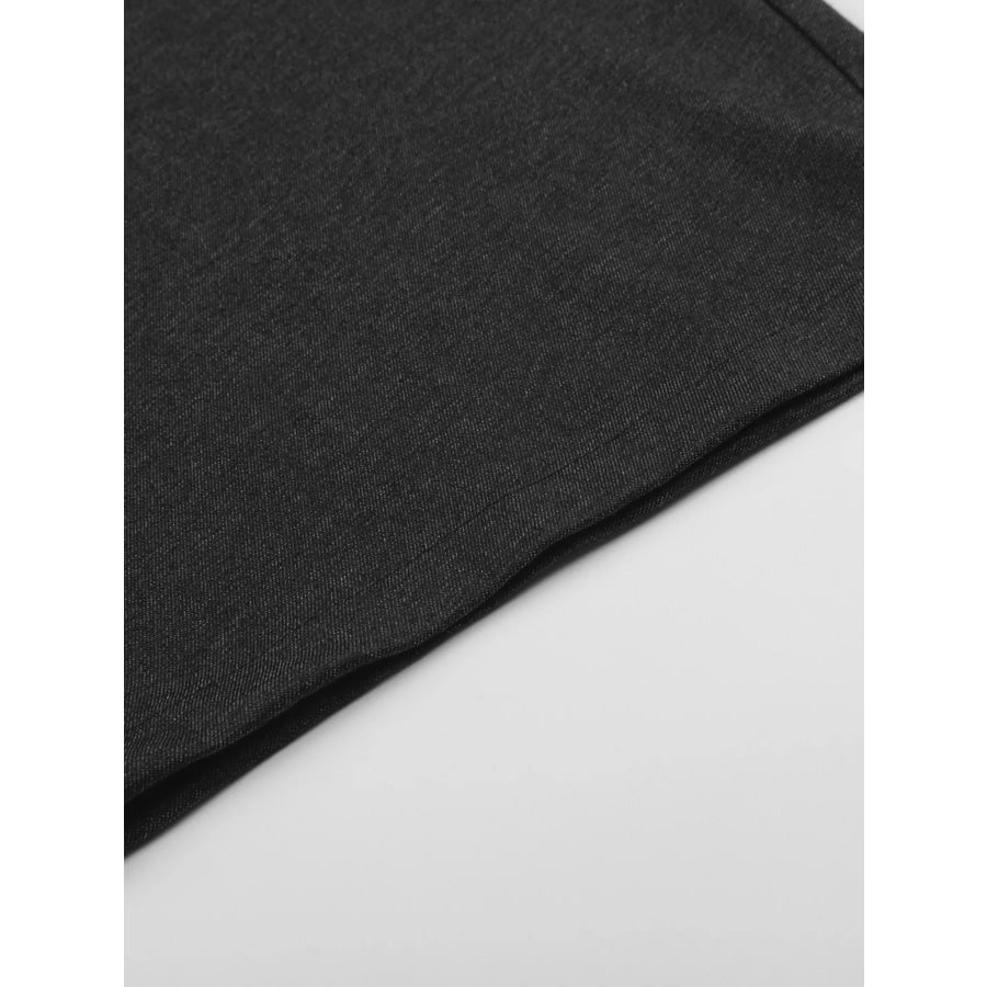 Men’s High-Waisted Pleated Wide-Leg Casual Pants Apparel and Accessories