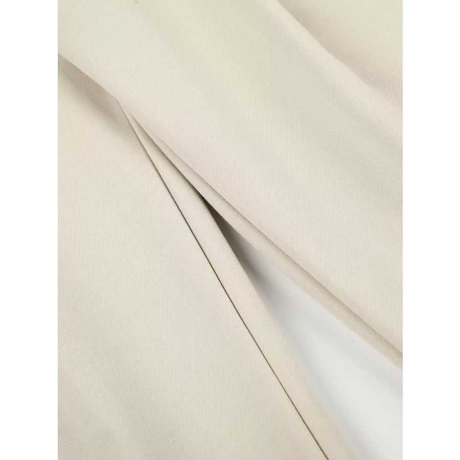 Men’s High-Waisted Pleated Wide-Leg Pants Apparel and Accessories