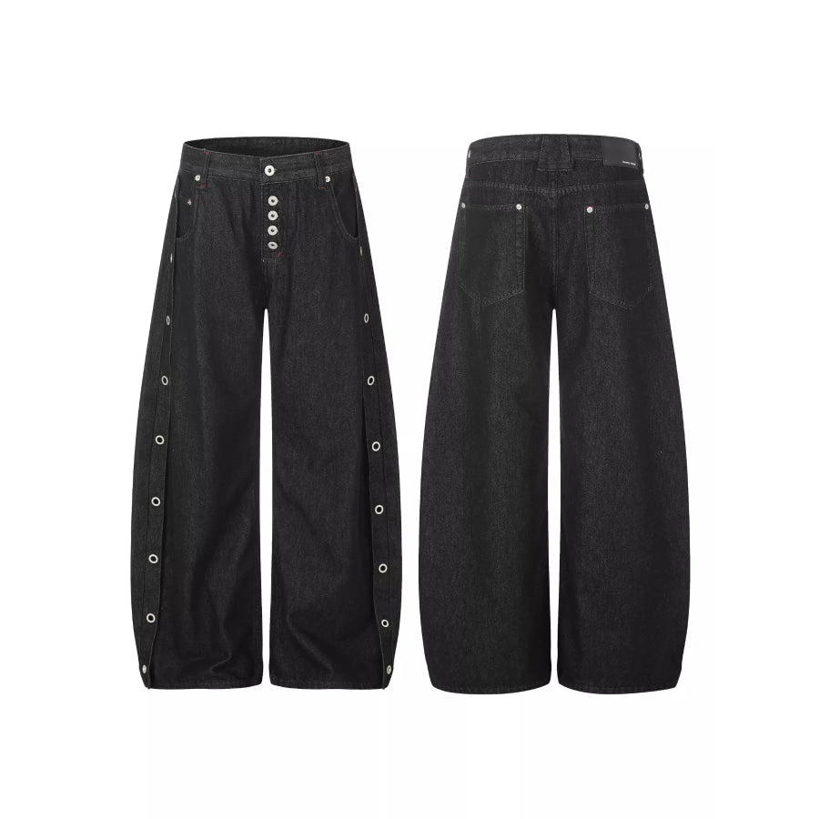 Men’s High-Waisted Wide-Leg Jeans Apparel and Accessories