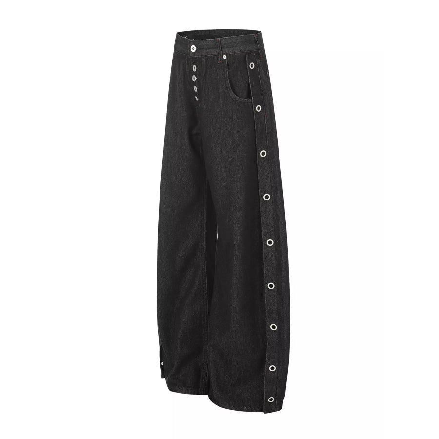 Men’s High-Waisted Wide-Leg Jeans Apparel and Accessories