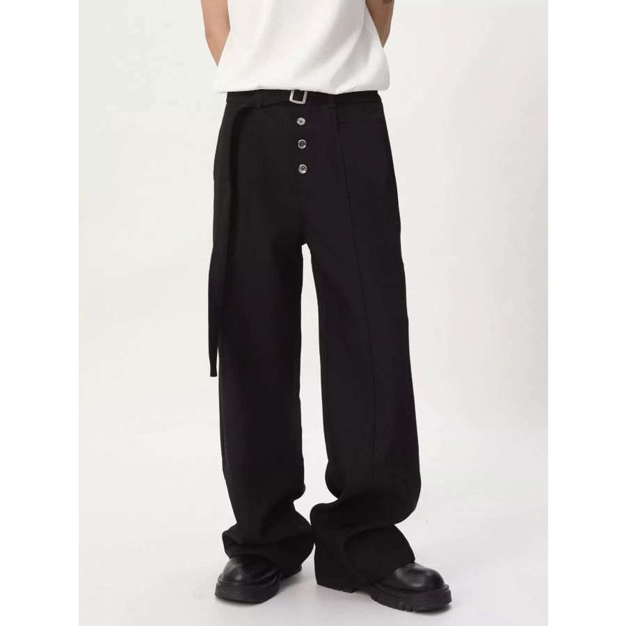 Men’s High-Waisted Wide-Leg Pants Apparel and Accessories