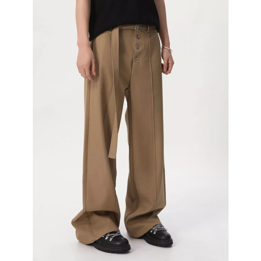 Men’s High-Waisted Wide-Leg Pants Apparel and Accessories