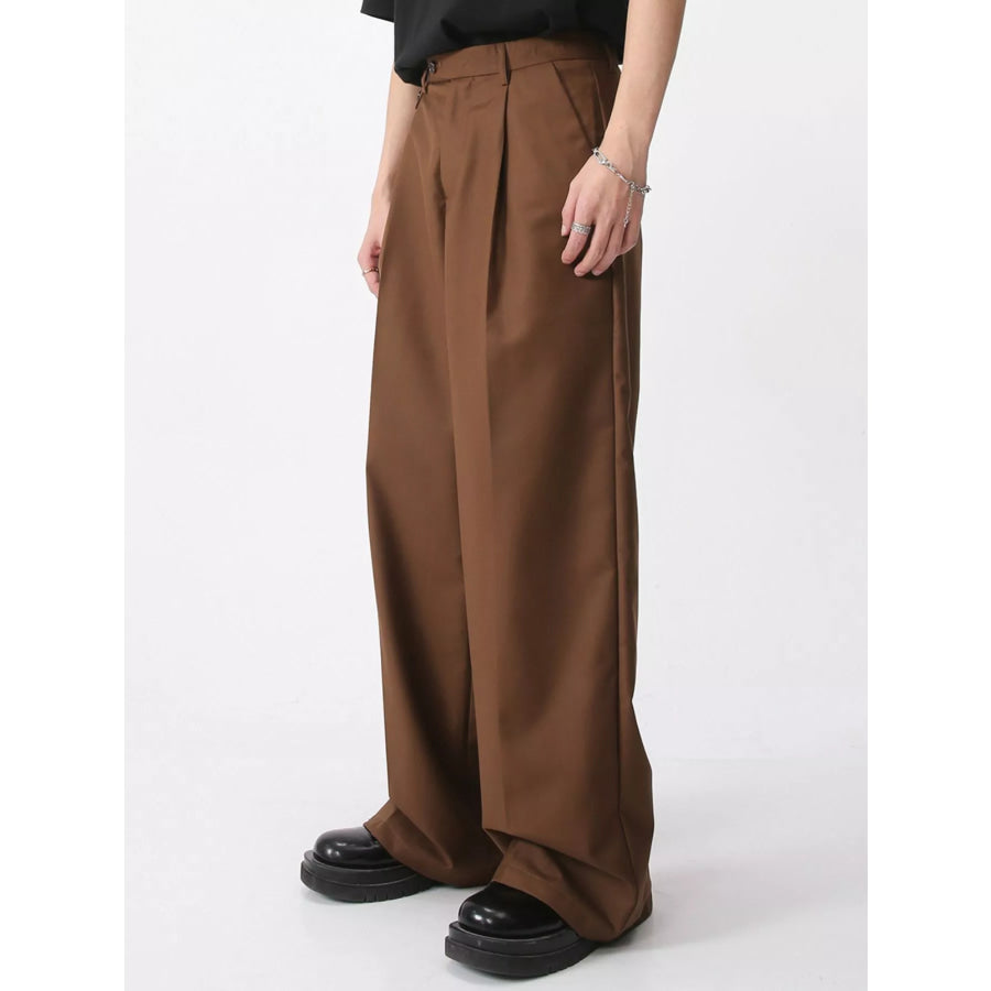 Men’s High-Waisted Wide-Leg Pants Apparel and Accessories