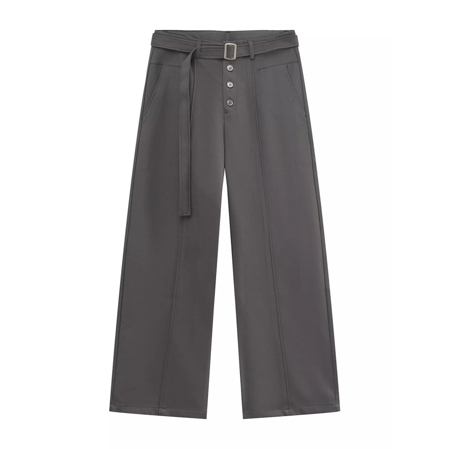 Men’s High-Waisted Wide-Leg Pants Apparel and Accessories