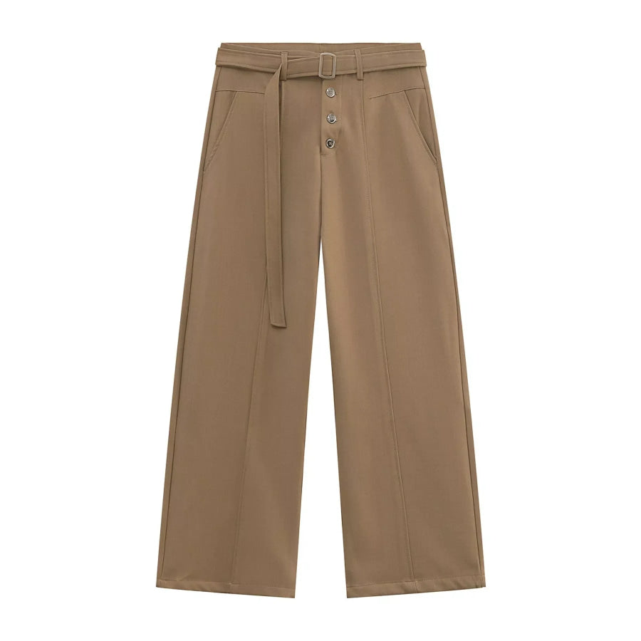 Men’s High-Waisted Wide-Leg Pants Apparel and Accessories