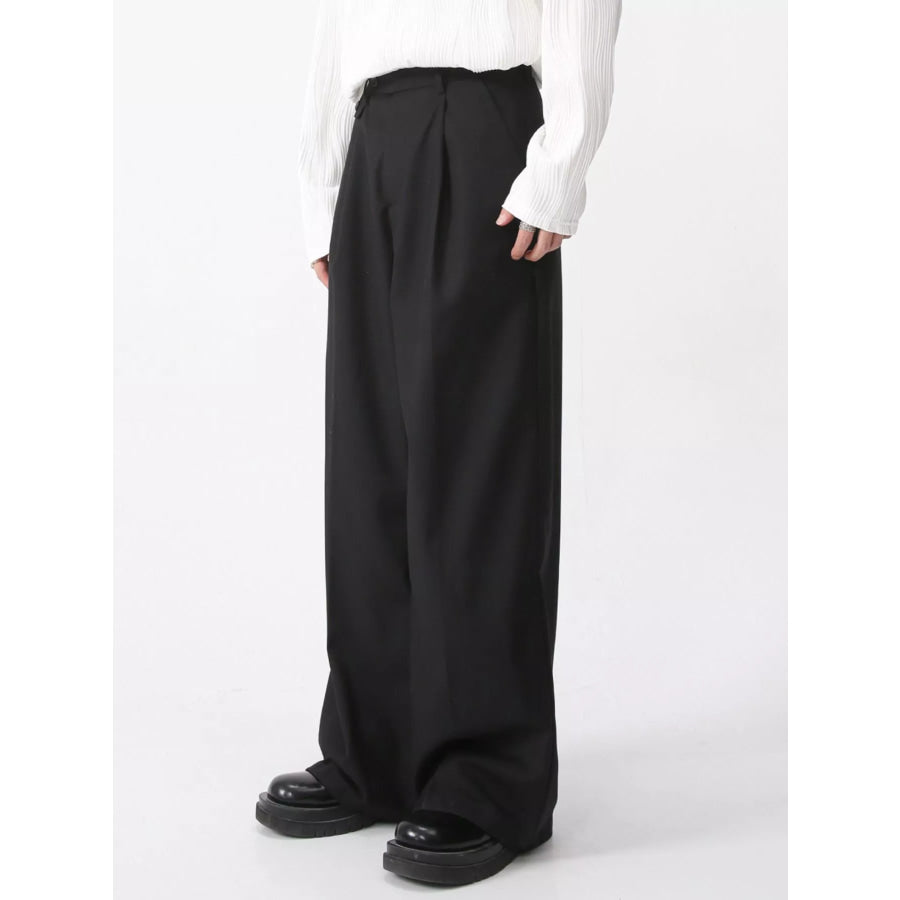 Men’s High-Waisted Wide-Leg Pants Apparel and Accessories