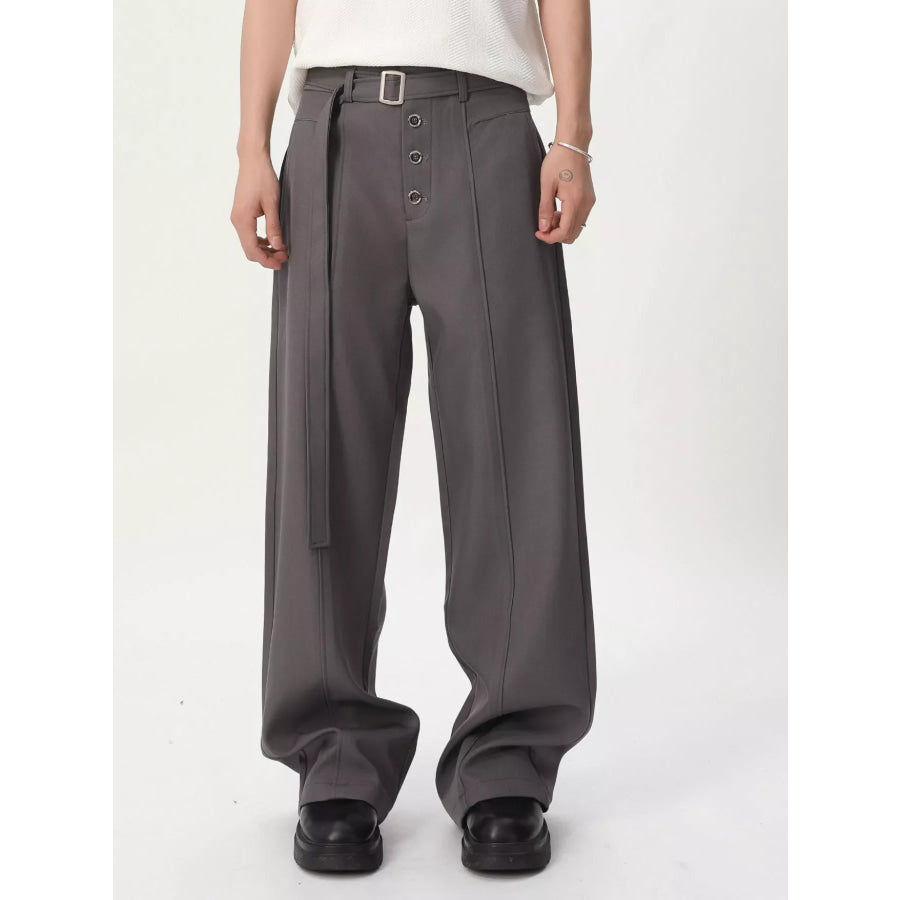 Men’s High-Waisted Wide-Leg Pants Apparel and Accessories