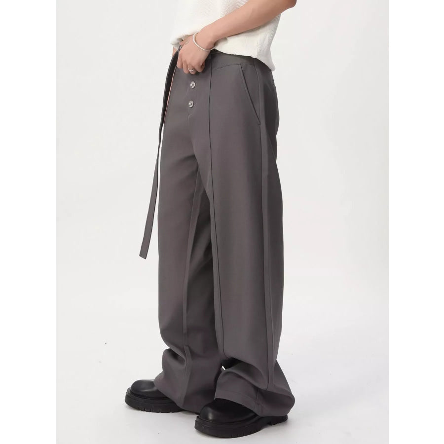 Men’s High-Waisted Wide-Leg Pants Apparel and Accessories